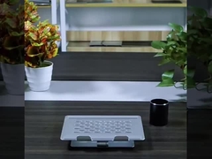 360 Grad-Rotations-tragbarer silberner Laptop-Halter für bis 17-Zoll-Bildschirme