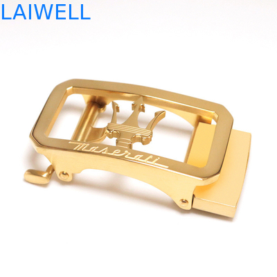 Kundenspezifischer Edelstahl-automatische Gürtelschnalle der Mode Lucury-Entwurfs-Goldfarbe3.5cm