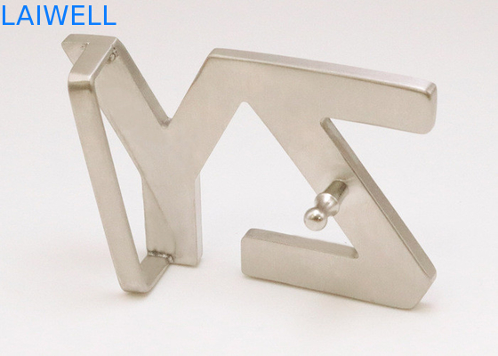 35MM kundenspezifischer Buchstabe-Art-leichter Edelstahl-glatte Metallgürtelschnallen für Bügel