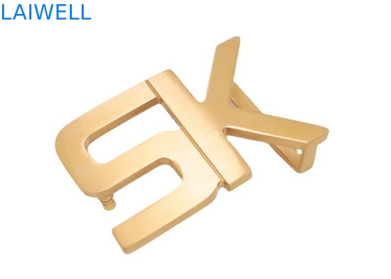 35MM kundenspezifischer Buchstabe-Art-leichter Edelstahl-glatte Metallgürtelschnallen für Bügel