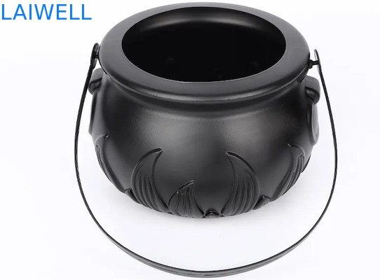 1200ML Schwarzes pp. schöpfen kundenspezifische Süßigkeits-Glas-Plastikbehälter für Holloween