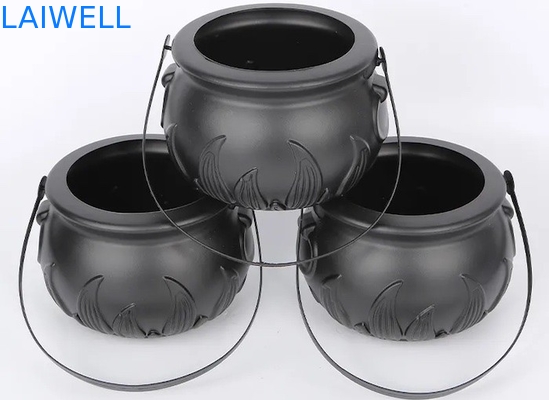 1200ML Schwarzes pp. schöpfen kundenspezifische Süßigkeits-Glas-Plastikbehälter für Holloween