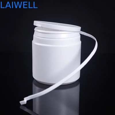 Luftdichtes modernes weißes rundes Milchpulver der Speicherflaschen-500ML rüttelt HDPE Plastikbehälter mit Riss weg von der Kappe