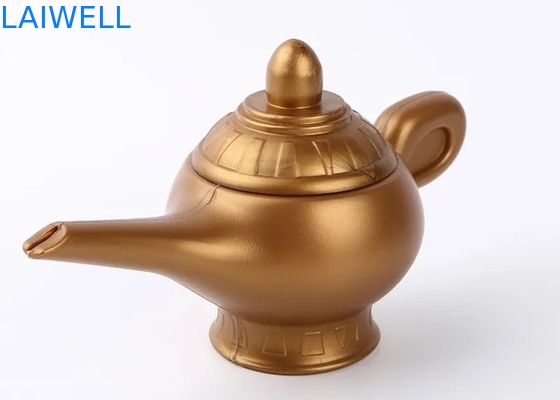 Kundenspezifisches statisches Plastikbehälter ANTIHDPE Halloween stützt schwarze schlechte Genie Lamp Souvenir Aladdin Magic-Lampe