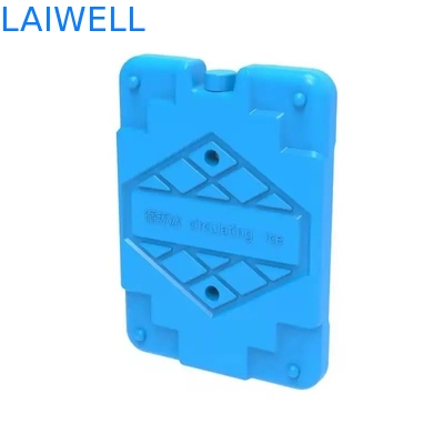 Blaue HDPE Ziegelstein-Flaschen-Eis-Gefrierschrank-Block-Gewohnheit belasten hohe Feuchtigkeitsbeständigkeits-Plastikdose