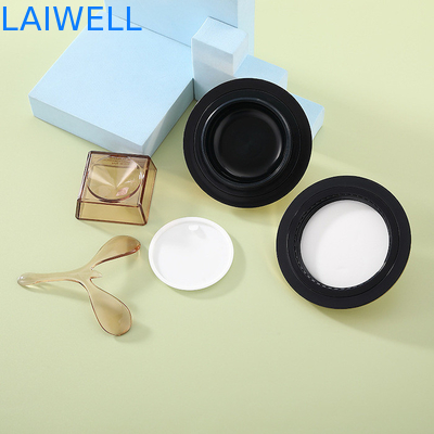30G kundenspezifische Mini-Luxus-Kosmetik-Augencremetiegel aus Kunststoff mit fest verschließbaren Deckeln