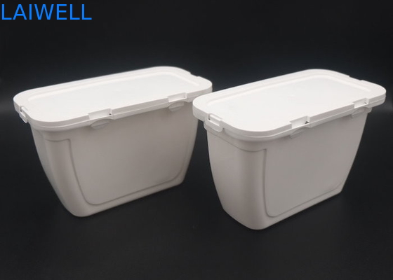 Weißer Farbwäscherei-Gel-Kasten dauerhaftes PET Plastikbehälter-reinigendes Flaschen-Magazin