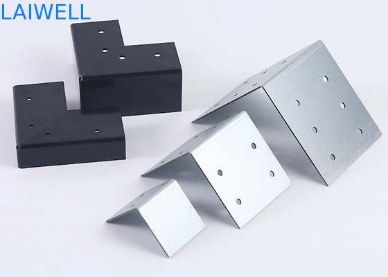 Verarbeitung von individuellen Metallstempeln L-förmige Holzkistenkante Festengelguard Verzinkte Eisenhardware Teile