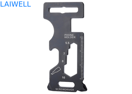 Außenpräzisions-Punchstamping 70MM Sandblasen Multifunktionsstahlflaschenöffner EDC-Toolkarte