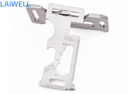 Außenpräzisions-Punchstamping 70MM Sandblasen Multifunktionsstahlflaschenöffner EDC-Toolkarte