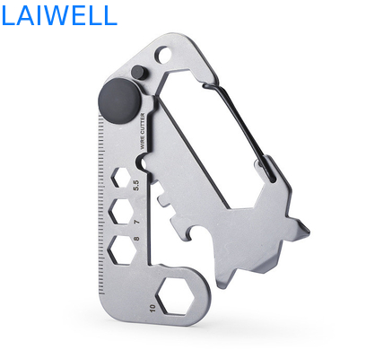 74*35*6MM Präzisions Sandstrahlen 420 Edelstahl Mini Mehrzweck EDC Werkzeugkarte Silber Metall Flaschenöffner