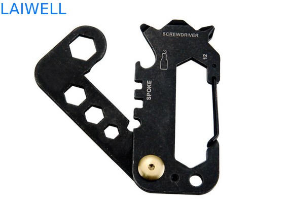 74*35*6MM Präzisions Sandstrahlen 420 Edelstahl Mini Mehrzweck EDC Werkzeugkarte Silber Metall Flaschenöffner
