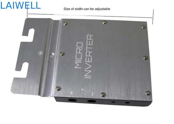 CNC-Metallprägung auf Maß Silber Grau Aluminium Elektronischer Mikro-Inverter Gehäuse Bearbeitungsteile