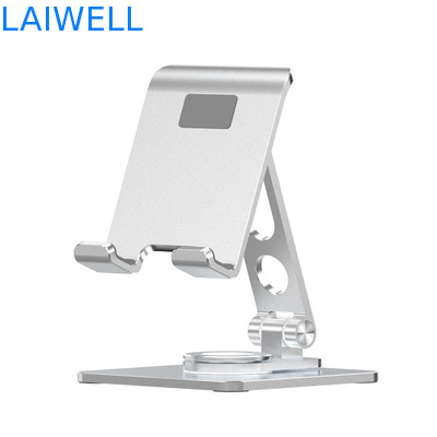95*132*44MM Neueste Luxus-Design Portable 360-Grad-Rotation Silber Aluminium Klapptelefonhalter