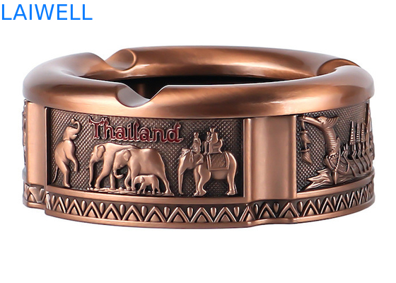 82*32MM Farbe Bronze Zinlegierung Anpassungsfähige tragbare Metallguss Aschenbecher