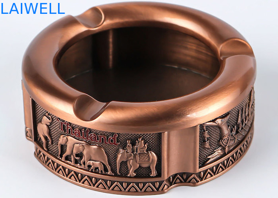 82*32MM Farbe Bronze Zinlegierung Anpassungsfähige tragbare Metallguss Aschenbecher