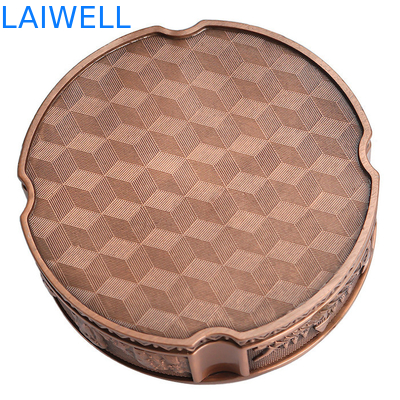 82*32MM Farbe Bronze Zinlegierung Anpassungsfähige tragbare Metallguss Aschenbecher