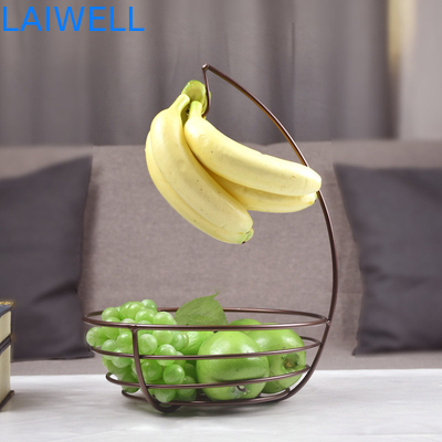 Hochverkauftes Metall Haushaltsgeschirr 37*27CM Champagner Backlack Eisen Kreatives Obstplatten mit individuellem Design