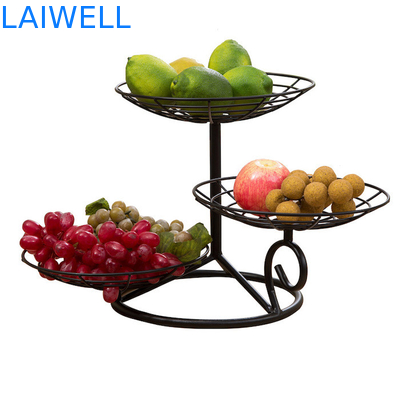 32 cm Höhe Backen Schwarzes Metall Eisen Mehrschicht Eisen Obstschachtel