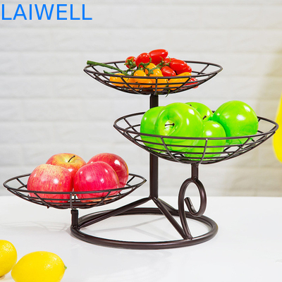 32 cm Höhe Backen Schwarzes Metall Eisen Mehrschicht Eisen Obstschachtel