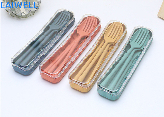 Klappbare 4-PC-Schneiderei Set hochtemperaturbeständig Eco-Tischgeschirr Zubehör aus Weizenstrohfaser verschiedene Größen umweltfreundlich und langlebig