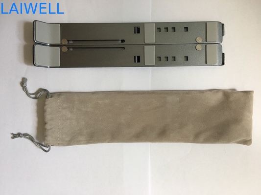 Leichtgewicht Portable 253*60*20mm Grau Aluminium Klappbare Verstellbare Metall Laptop Stand Einfach und elegant Design