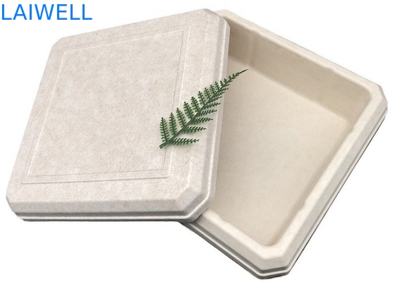 45*45*25MM Beige Farbe Nachhaltige Gepäckbox Leichtgewicht EcoPack Zubehör kundenspezifisch und wiederverwendbar für umweltbewusste Verpackungen