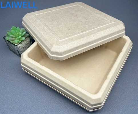 45*45*25MM Beige Farbe Nachhaltige Gepäckbox Leichtgewicht EcoPack Zubehör kundenspezifisch und wiederverwendbar für umweltbewusste Verpackungen
