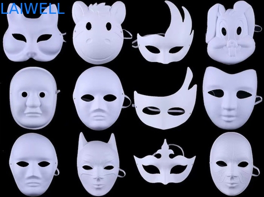 Langlebige, nachhaltige, weißfarbige Bagasse-Maske für wiederverwendbare und umweltfreundliche Verwendung