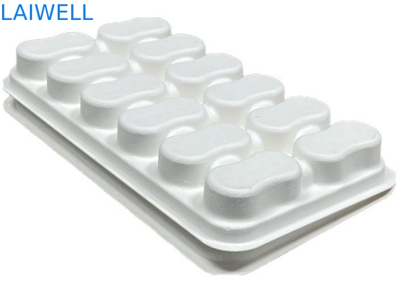 Weiße Farbe Nachhaltige Bagasse Kaffeeschale Box ungiftig und sicher für Lebensmittel Kontakt biologisch abbaubar EcoPack Zubehör mit kundenspezifischer Marke