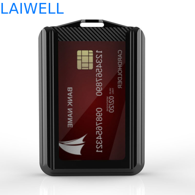 74*110*18MM Individuelle Graufarbe RFID-Aluminiumkarte Brieftasche Unterstützung Markenmarke Individuelle Multifunktionalität