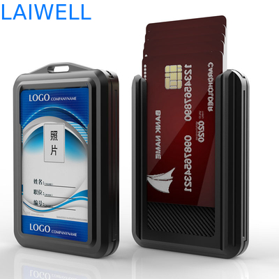 74*110*18MM Individuelle Graufarbe RFID-Aluminiumkarte Brieftasche Unterstützung Markenmarke Individuelle Multifunktionalität