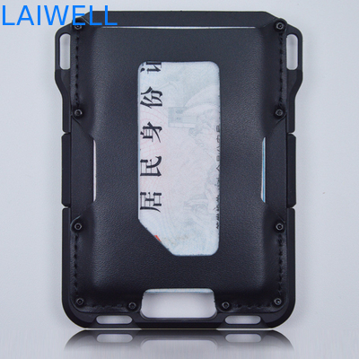 EXW Lieferfrist Aluminiumkarten-Brieftasche mit Silikonband und Luxusdesign
