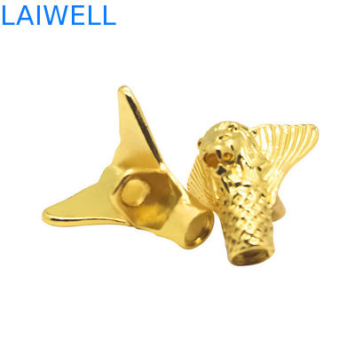 Kundenspezifische Präzisions-Druckguss-Handwerkskunst aus Zinklegierung, goldfarbene Aluminium-Desktop-Ornamente
