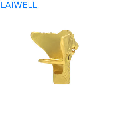 Kundenspezifische Präzisions-Druckguss-Handwerkskunst aus Zinklegierung, goldfarbene Aluminium-Desktop-Ornamente