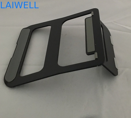 Schwarzer 230*210*4mm Macbook Metallstand-anodisierender Aluminiumlaptop-Behälter