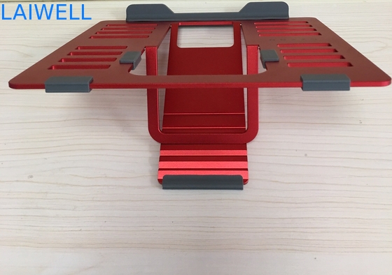 Roter Leichtgewichtler-tragbarer Metalllaptop-Stand Ipad SGS 4mm, das Stand liest