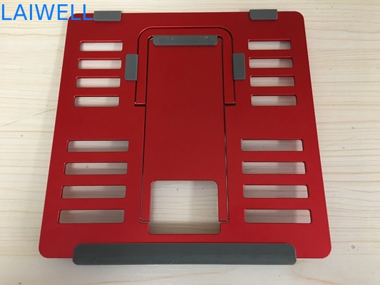 Roter Leichtgewichtler-tragbarer Metalllaptop-Stand Ipad SGS 4mm, das Stand liest
