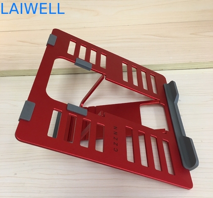 Roter Leichtgewichtler-tragbarer Metalllaptop-Stand Ipad SGS 4mm, das Stand liest