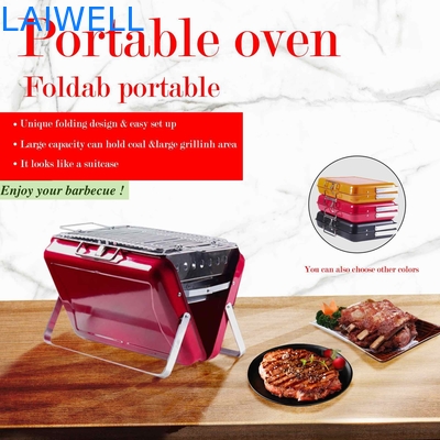 40.5*27.5*9cm Chromstahl tragbaren kampierenden Oven Foldable Charcoal Grill