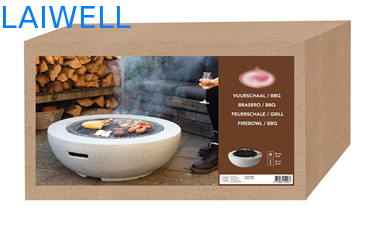 Stahlgrill-Grill-tragbare Grill-Grube MgO-Steinentwurfs-59.5*34.5cm