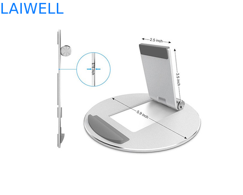 Dünner faltender 147*147mm Metalllaptop-Stand-ergonomischer Handy-Halter