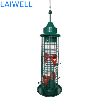 Grünes geschweißtes Stahl-Draht-Mesh Hanging Bird Feeders Automatic-Antieichhörnchen
