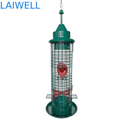 Grünes geschweißtes Stahl-Draht-Mesh Hanging Bird Feeders Automatic-Antieichhörnchen