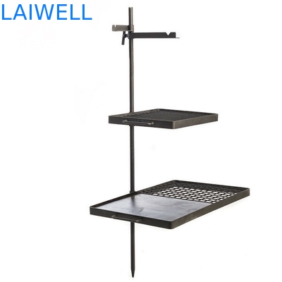 Ein 37 Zoll-grillt kampierender Schwingen-Stahlgrill die kombinierte Lagerfeuer-Heizplatte