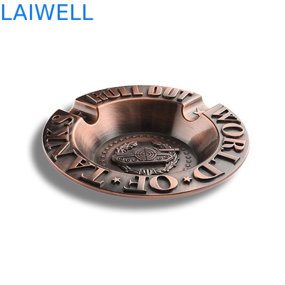 Zink-Legierungs-Email-Weinlese-tragbarer Aschenbecher-Laser, der Logo Purse Ashtray graviert