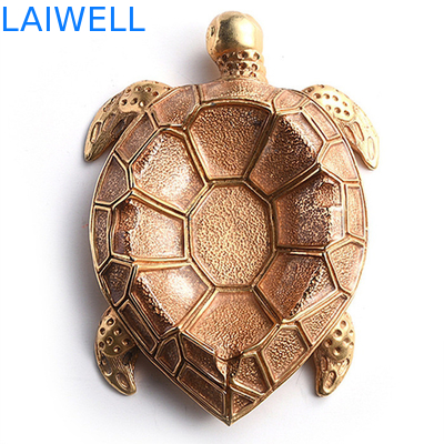 Kreativ Druckguß 100*140mm Metallschildkröten-Aschenbecher-Goldzink-Legierungs-Aschenbecher
