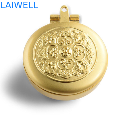 Luxustaschen-Aschenbecher goldfarbüberzug-Durchmessers 40mm Metallfertigte besonders an
