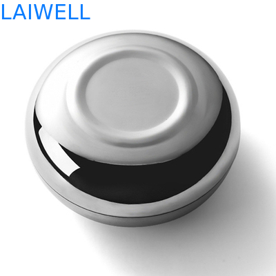 Glänzender silberner 12cm Mini Pocket Ashtray Doughnut Shaped antiker tragbarer Aschenbecher