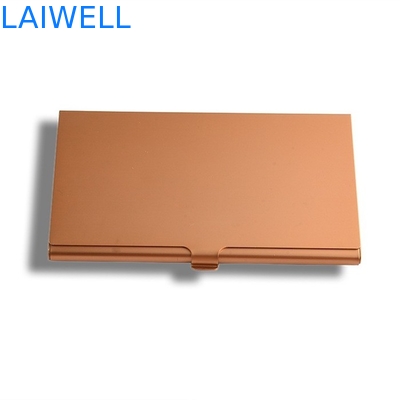 Modern vereinfachen Sie 94*60mm die Aluminiumkarten-Geldbörsen, die Goldfarbe anodisieren